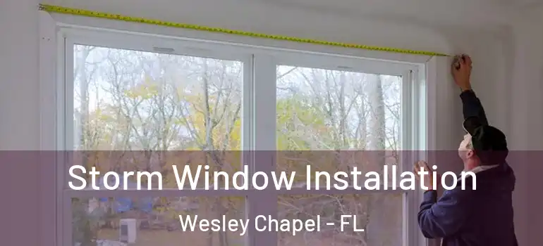  Storm Window Installation Wesley Chapel - FL