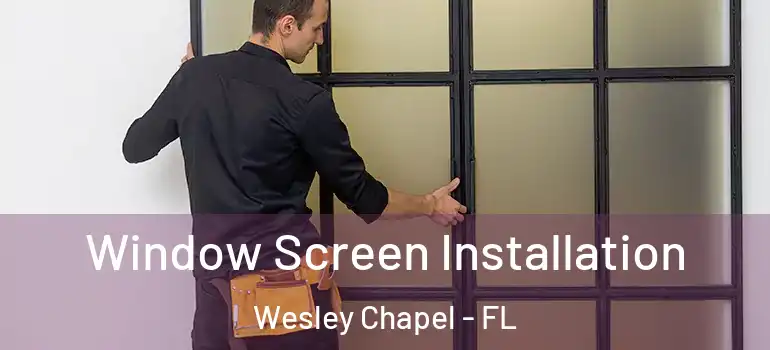  Window Screen Installation Wesley Chapel - FL